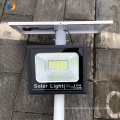 Lámpara de camino de la carretera de aluminio todo en un 25W 40W 60W 120W 200W Control remoto Luz de inundación LED con panel solar